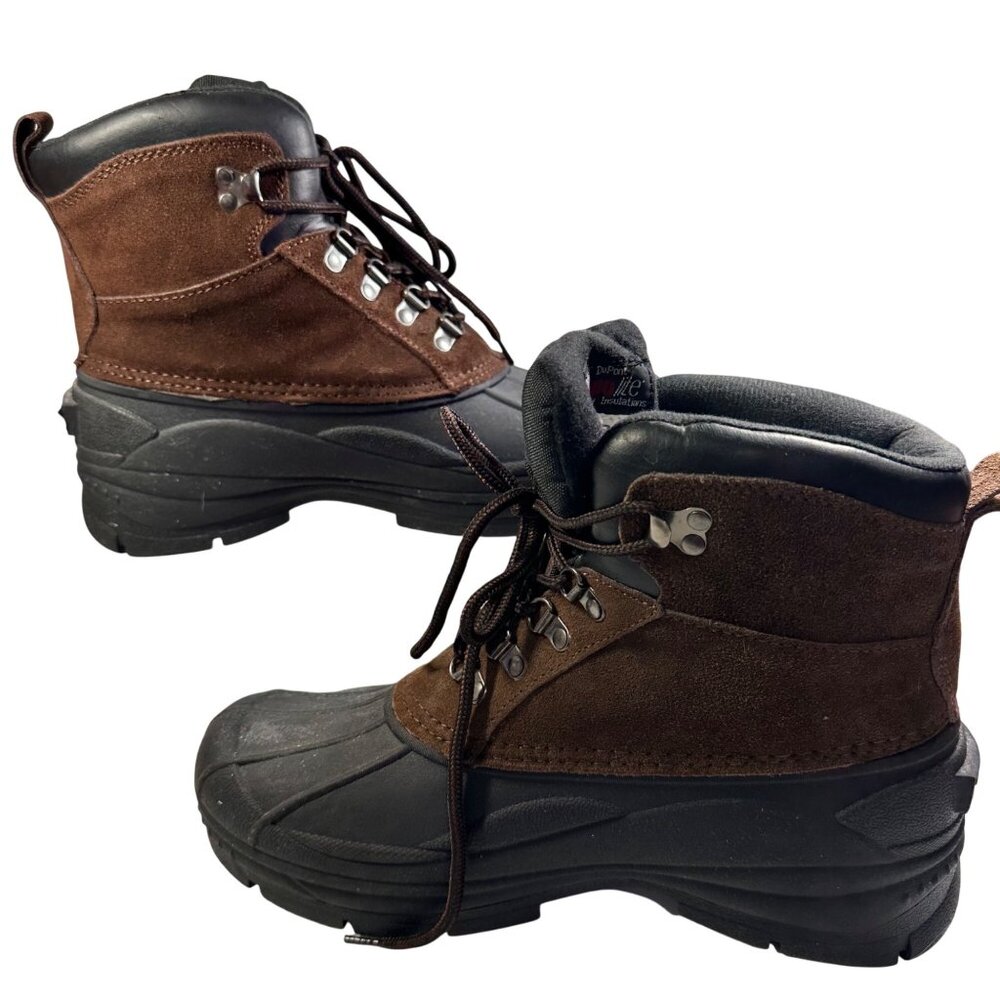 Gander Mountain Mens Brown Black Snow Trex SZ 11 Suede Rubber Outdoor Hunting